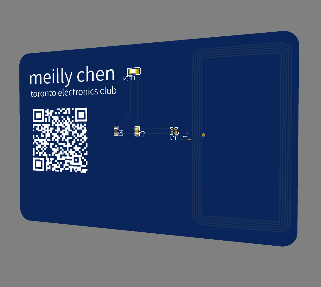 Electronic keycard example
